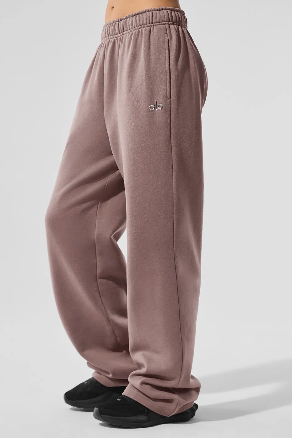 ALO | Accolade Straight Leg Sweatpant in Mushroom Brown, Size: Small sold by Alo Yoga product image thumbnail 3