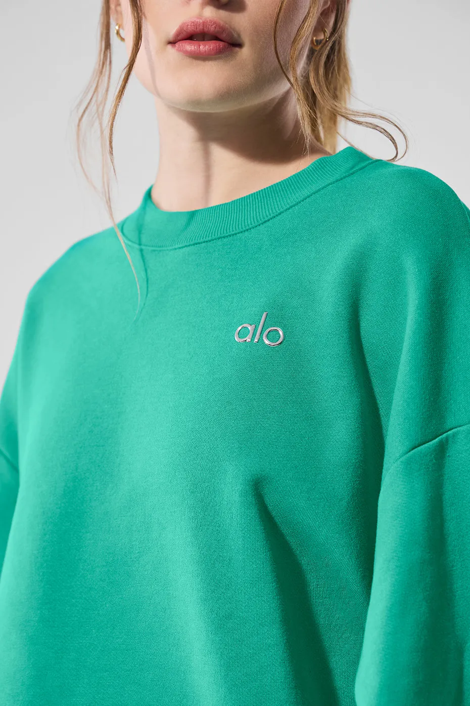 Accolade Crew Neck Pullover - Spruce Green sold by Alo Yoga product image thumbnail 5
