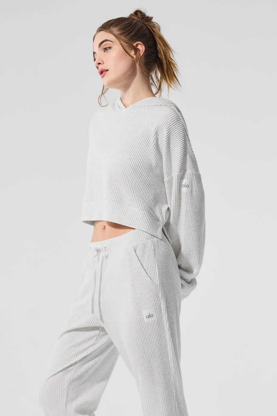 Muse Hoodie - White Heather sold by Alo Yoga product image thumbnail 4