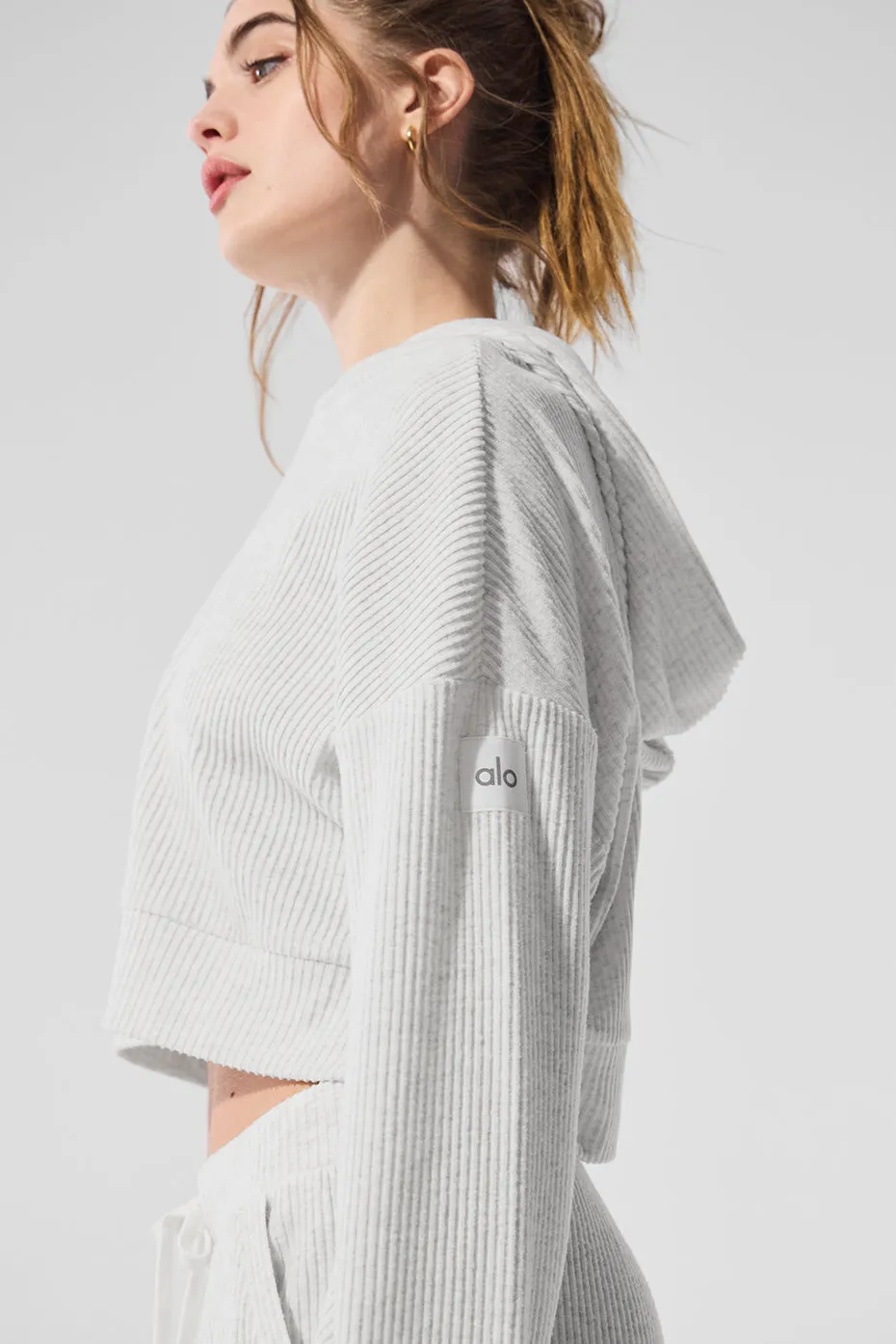 Muse Hoodie - White Heather sold by Alo Yoga product image thumbnail 5