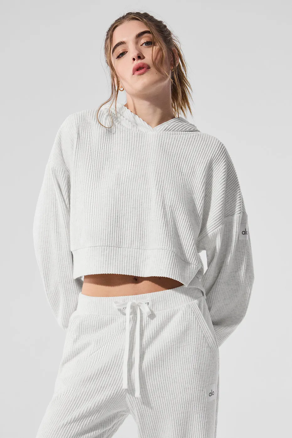 Muse Hoodie - White Heather sold by Alo Yoga product image thumbnail 3