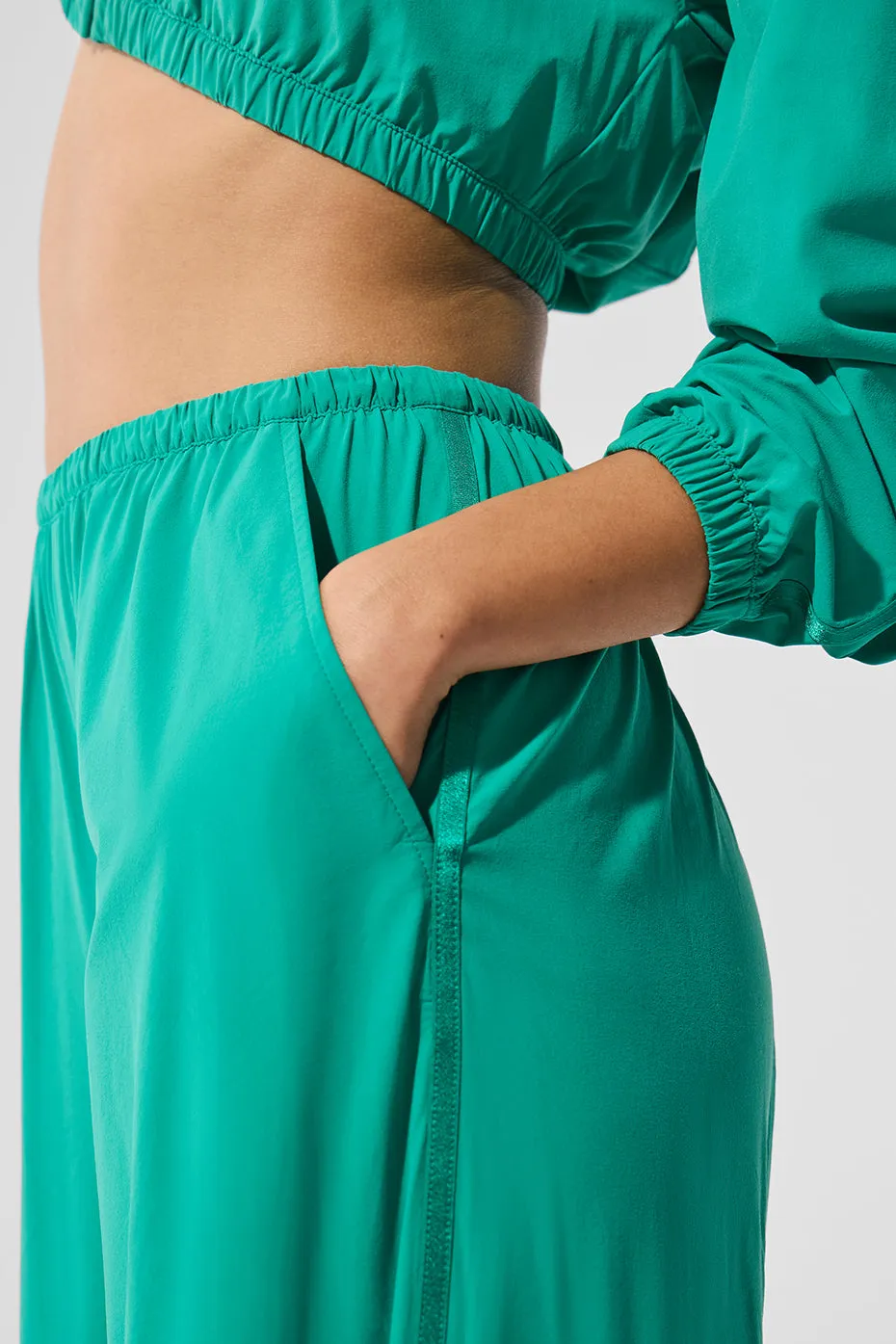 Breezy Wide Leg Pant - Spruce Green sold by Alo Yoga product image thumbnail 5
