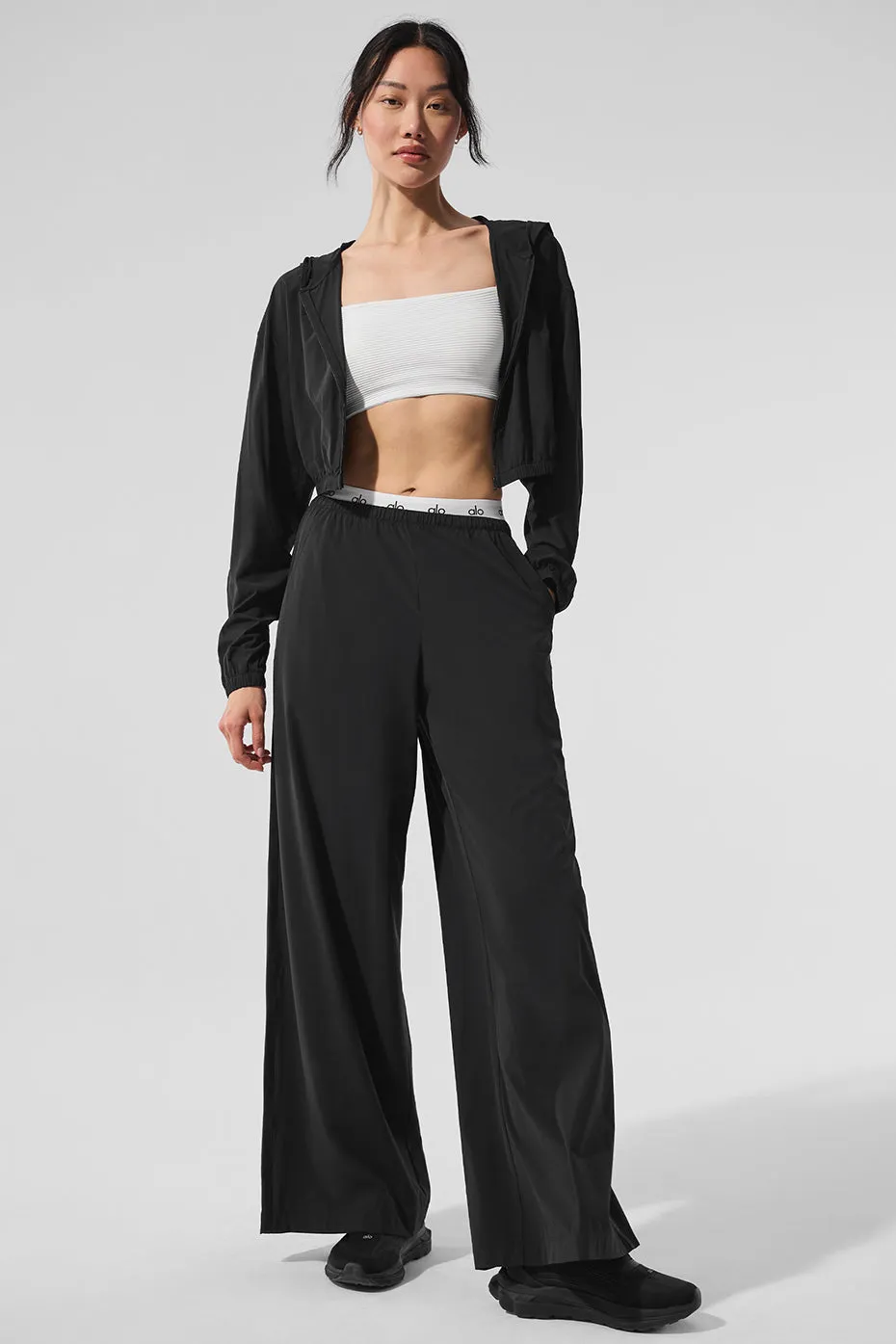 Breezy Wide Leg Pant - Black sold by Alo Yoga product image thumbnail 5