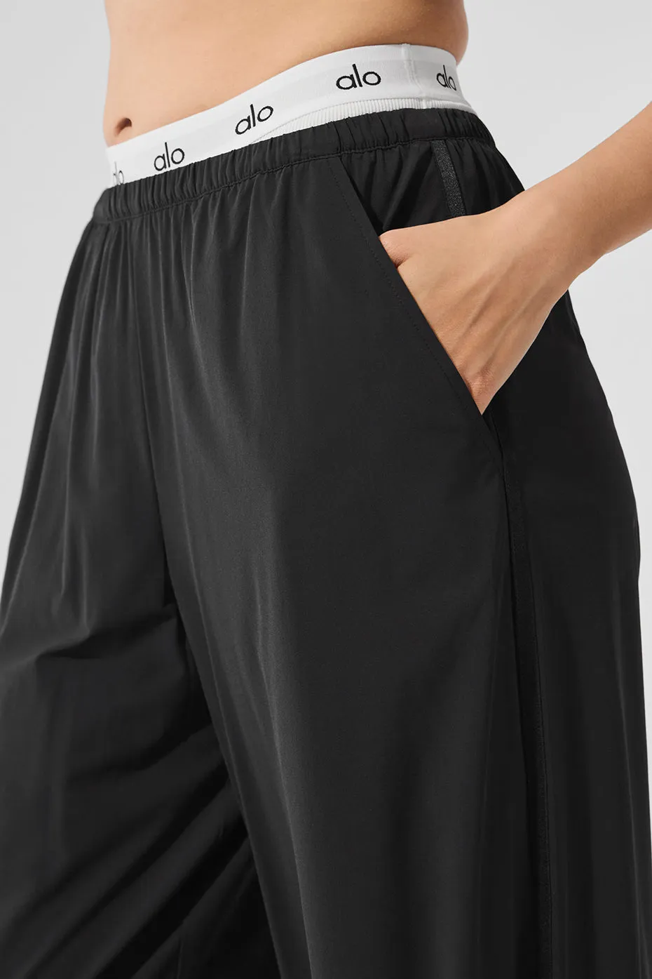 Breezy Wide Leg Pant - Black sold by Alo Yoga product image thumbnail 4