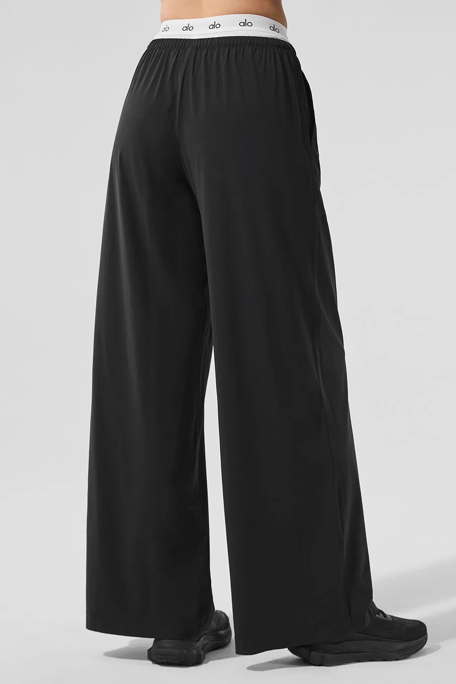 Breezy Wide Leg Pant - Black sold by Alo Yoga product image thumbnail 3