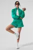 Motivate Track Short - Spruce Green/White sold by Alo Yoga