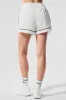 Motivate Track Short - White/Black sold by Alo Yoga