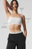Micro Plisse Game On Bra - White sold by Alo Yoga