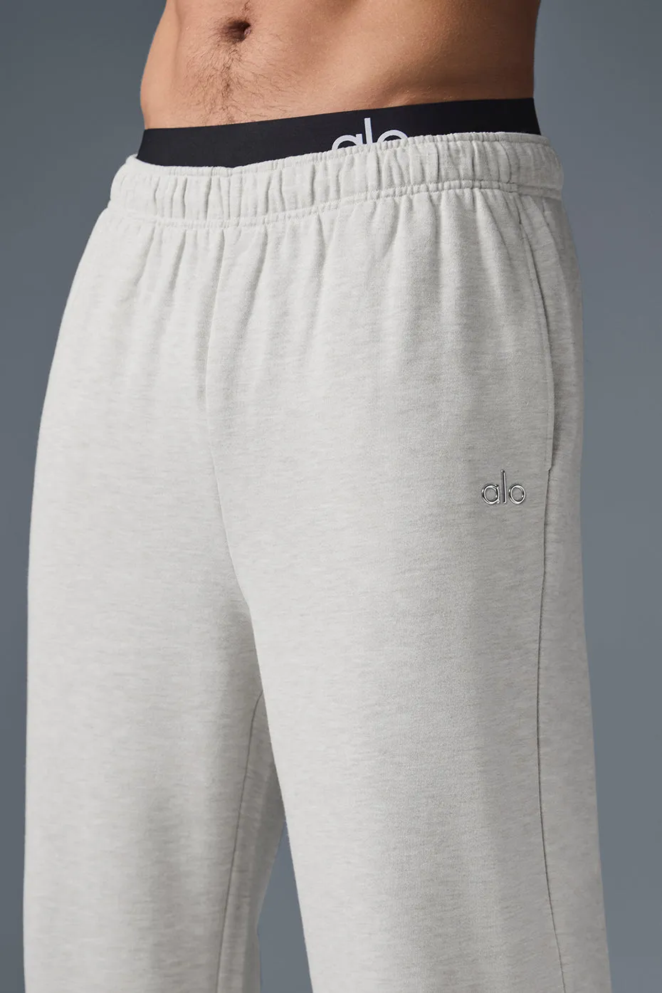 Accolade Straight Leg Sweatpant - White Heather sold by Alo Yoga product image thumbnail 2