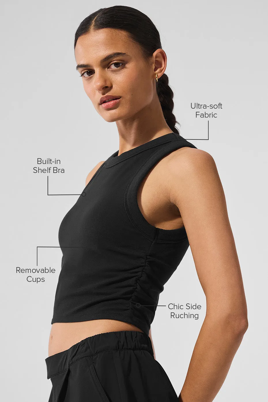 Sway Bra Tank - Black sold by Alo Yoga product image thumbnail 2