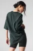 Double Take Short Sleeve - Charcoal Green sold by Alo Yoga