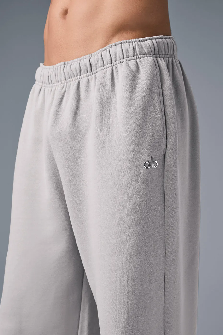 Washed Accolade Straight Leg Sweatpant - Grey Sky Wash sold by Alo Yoga product image thumbnail 4