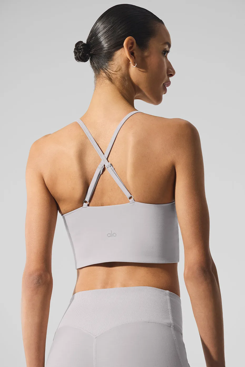 Washed Alosoft Highlight Bra - Grey Sky Wash sold by Alo Yoga product image thumbnail 4