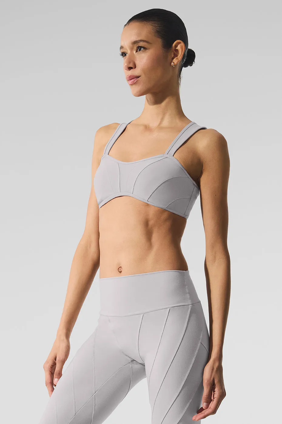 Washed Alosoft Sunray Bra - Grey Sky Wash sold by Alo Yoga product image thumbnail 4