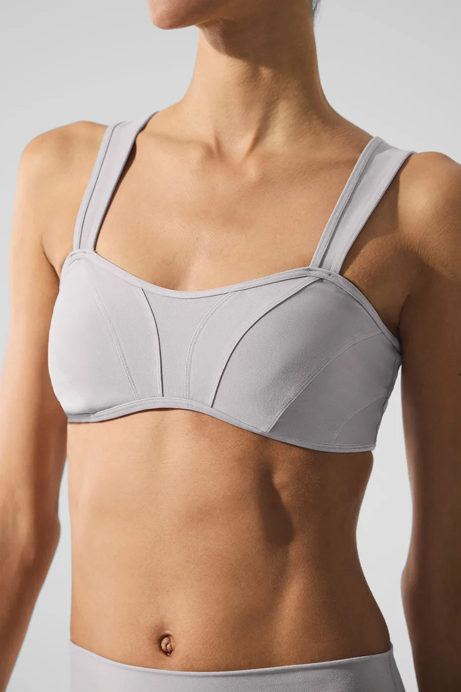 Washed Alosoft Sunray Bra - Grey Sky Wash sold by Alo Yoga product image thumbnail 5