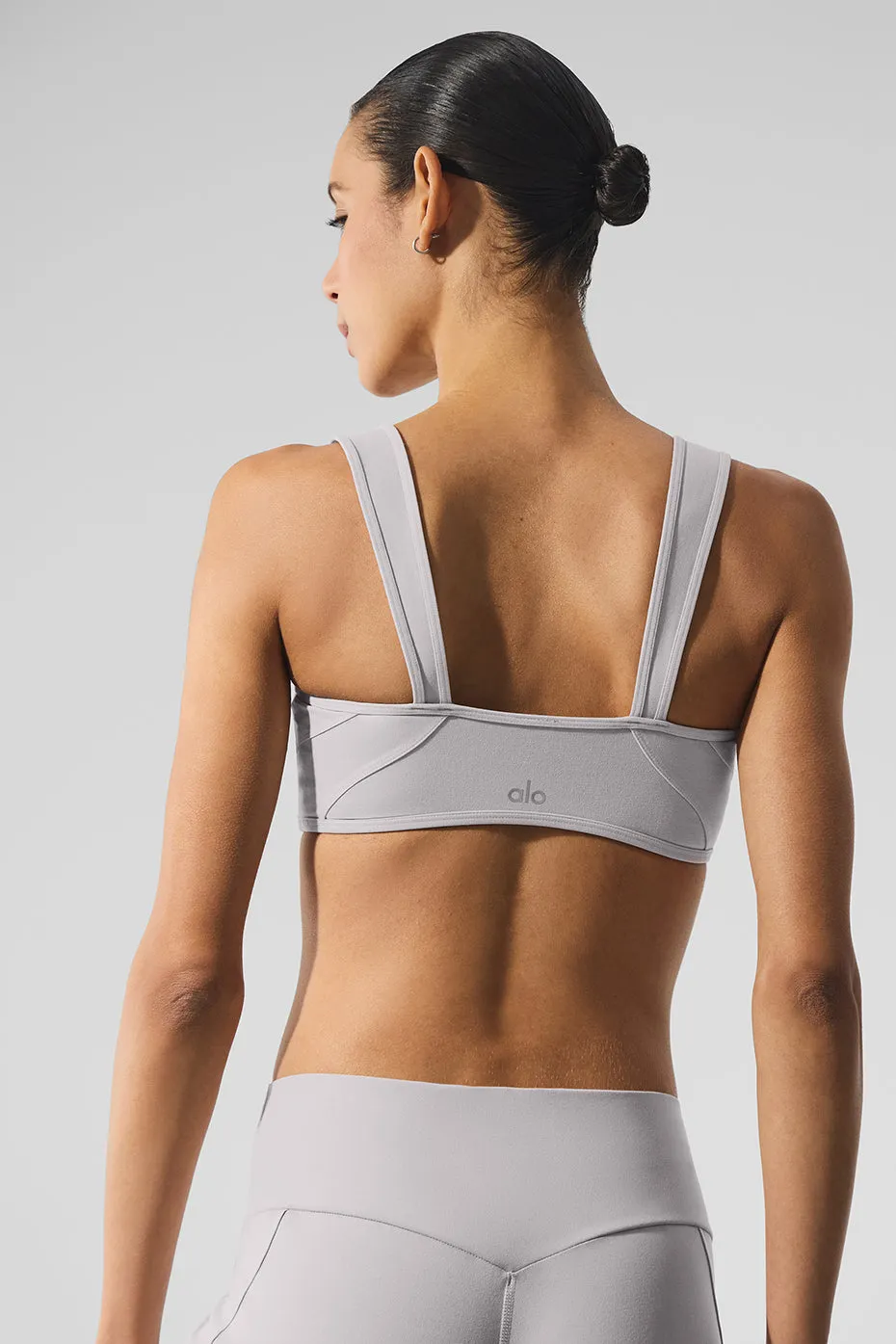 Washed Alosoft Sunray Bra - Grey Sky Wash sold by Alo Yoga product image thumbnail 3
