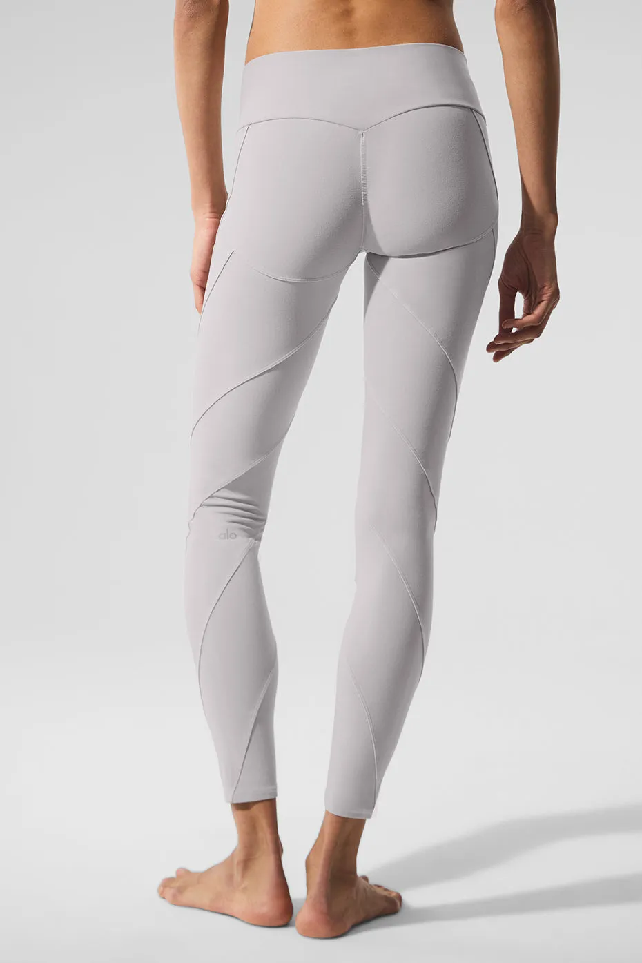 Washed Alosoft High-Waist Sunray Legging - Grey Sky Wash sold by Alo Yoga product image thumbnail 3