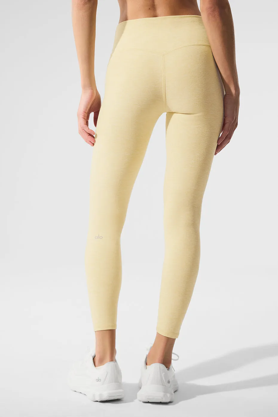 Alosoft High-Waist 7/8 Highlight Legging - Warm Butter Heather sold by Alo Yoga product image thumbnail 3