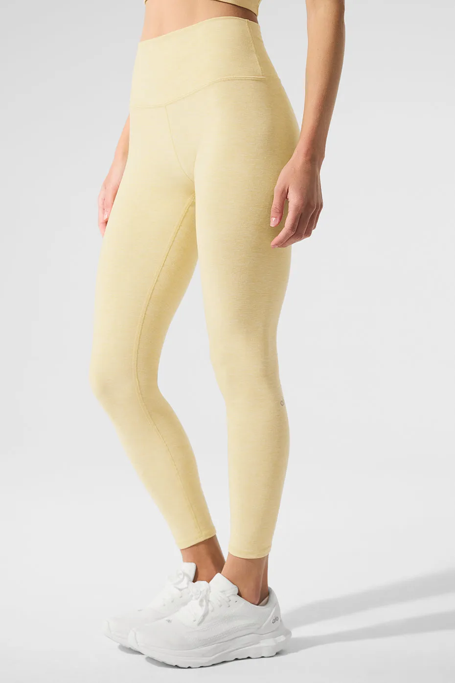 Alosoft High-Waist 7/8 Highlight Legging - Warm Butter Heather sold by Alo Yoga product image thumbnail 4