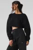 Extreme Cropped Pullover - Black sold by Alo Yoga