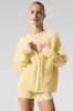 Tennis Club Sweater Knit Cardigan - Warm Butter/White sold by Alo Yoga