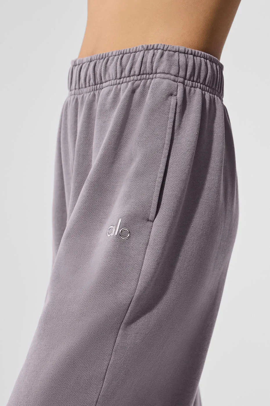 Washed Accolade Straight Leg Sweatpant - Cool Grey Wash sold by Alo Yoga product image thumbnail 5