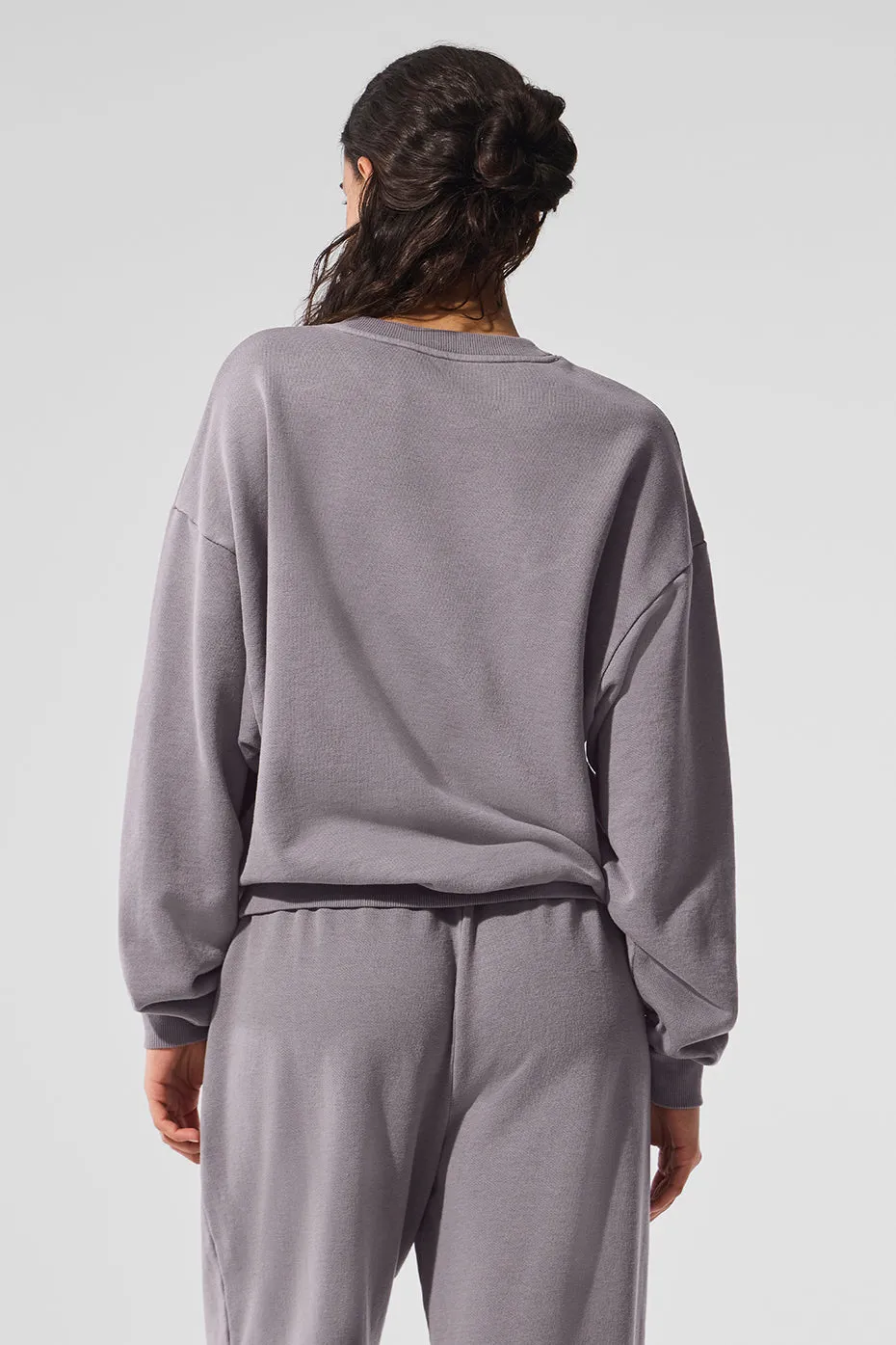 Washed Accolade Crew Neck Pullover - Cool Grey Wash sold by Alo Yoga product image thumbnail 3