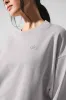 Washed Accolade Crew Neck Pullover - Grey Sky Wash sold by Alo Yoga