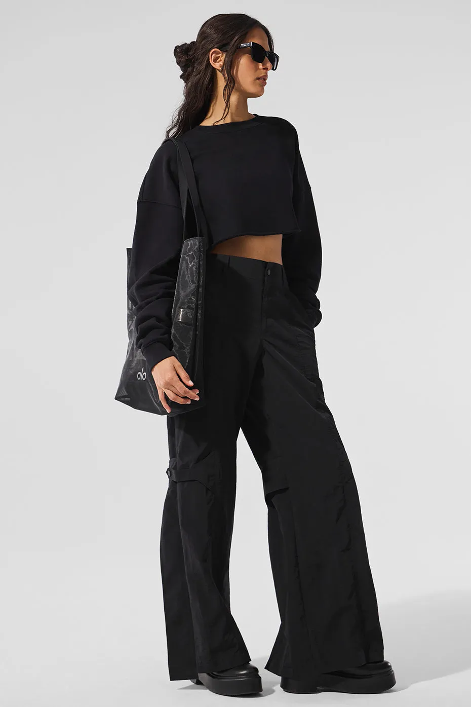 Sheer Era Tote Bag - Black sold by Alo Yoga product image thumbnail 4