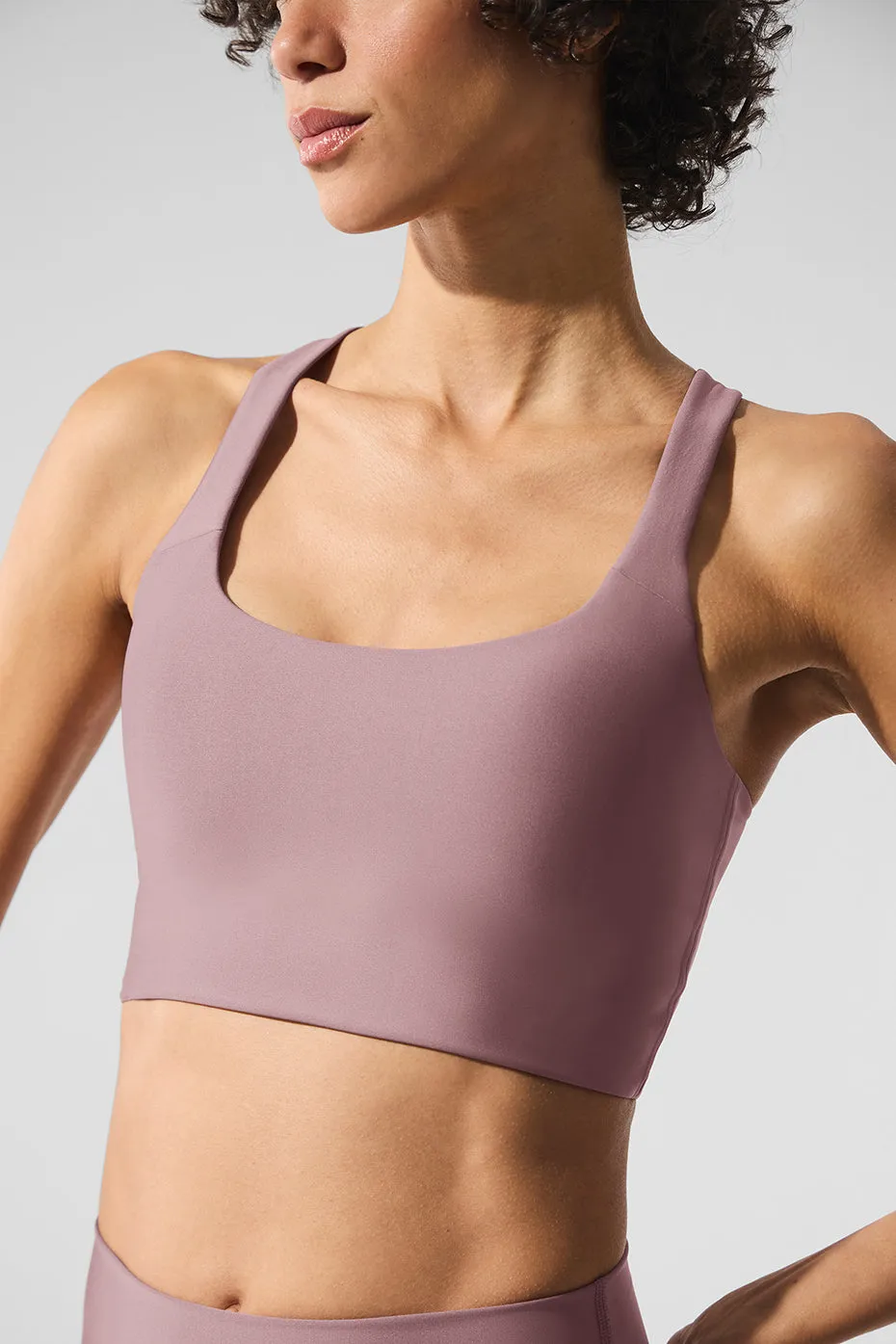 Airlift Sleek Bra Tank - Smoky Quartz sold by Alo Yoga product image thumbnail 5