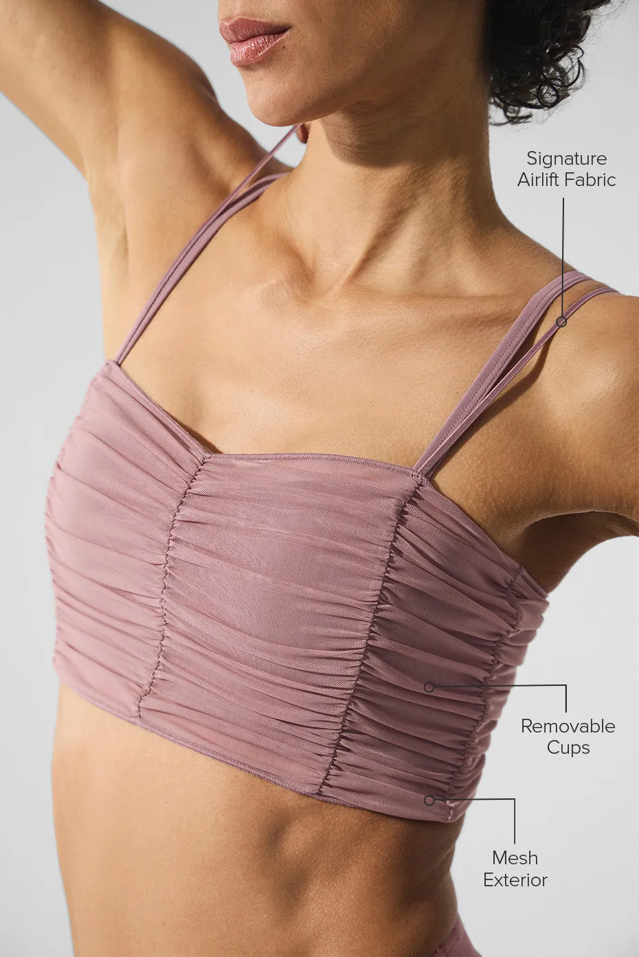 Airlift Mesh Cherish Bra - Smoky Quartz sold by Alo Yoga product image thumbnail 2