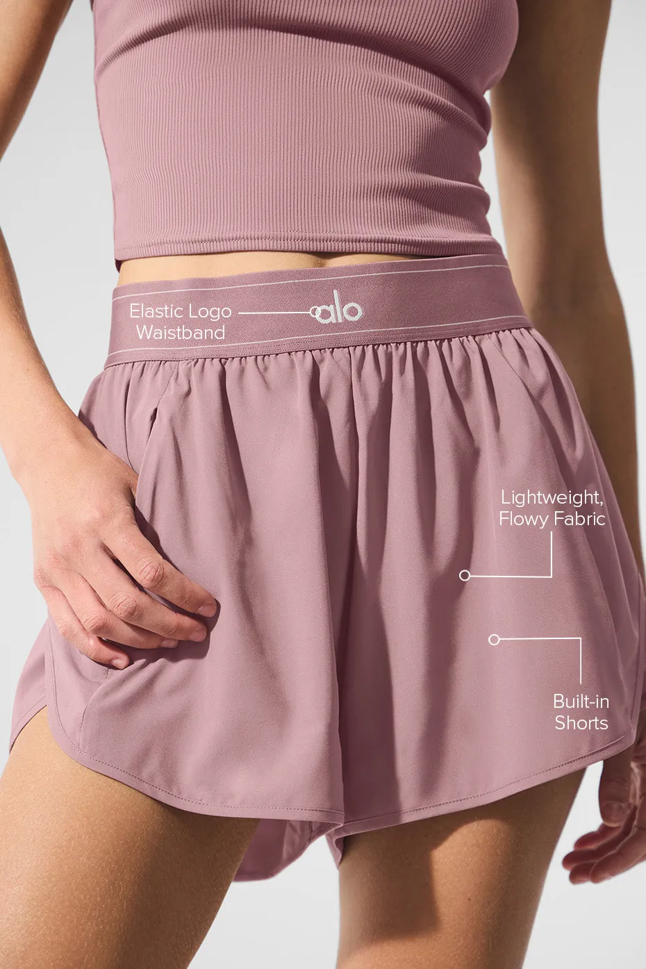 Match Point Short - Smoky Quartz sold by Alo Yoga product image thumbnail 2