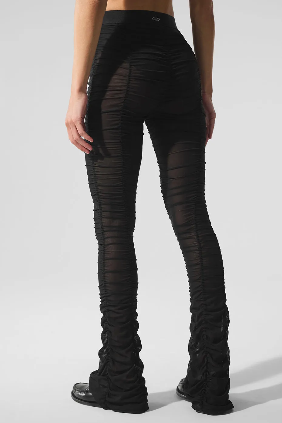 Airlift Mesh High-Waist Cherish Legging - Black sold by Alo Yoga product image thumbnail 3