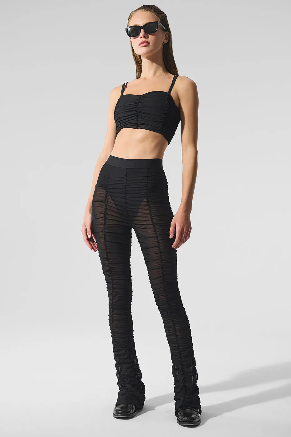 Airlift Mesh High-Waist Cherish Legging - Black sold by Alo Yoga product image thumbnail 5