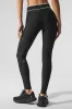 Airlift High-Waist Alignment Legging - Black/White sold by Alo Yoga