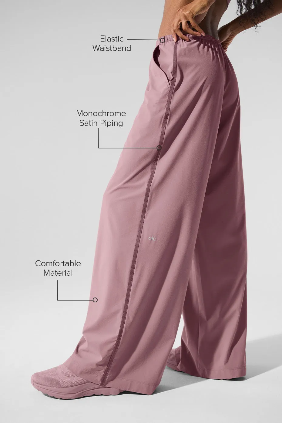 Breezy Wide Leg Pant - Smoky Quartz sold by Alo Yoga product image thumbnail 2