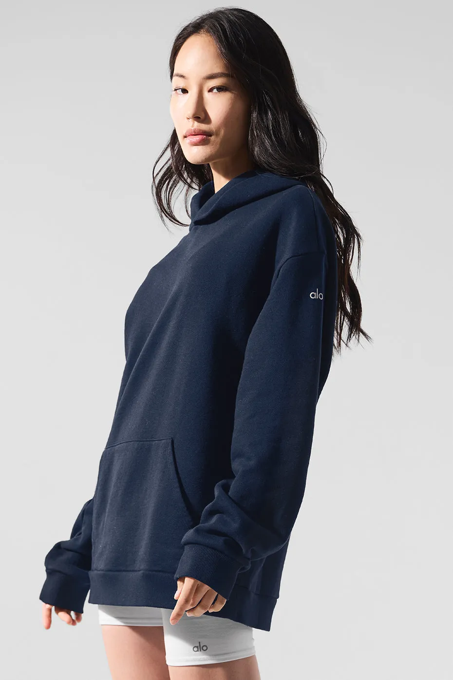 Chill Hoodie - Navy sold by Alo Yoga product image thumbnail 3