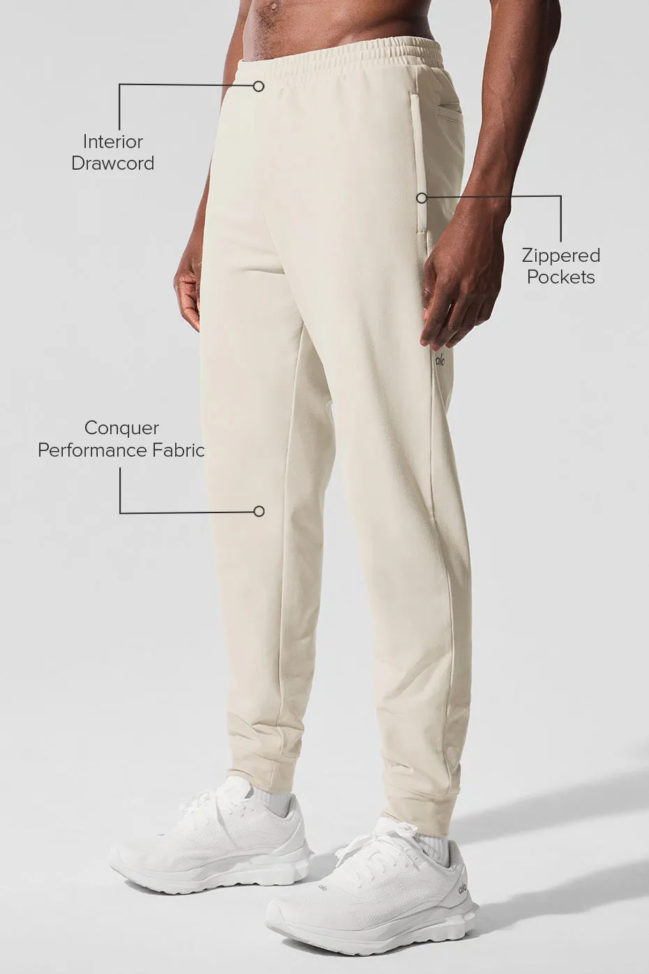 Conquer Max Performance Jogger - Bone sold by Alo Yoga product image thumbnail 2