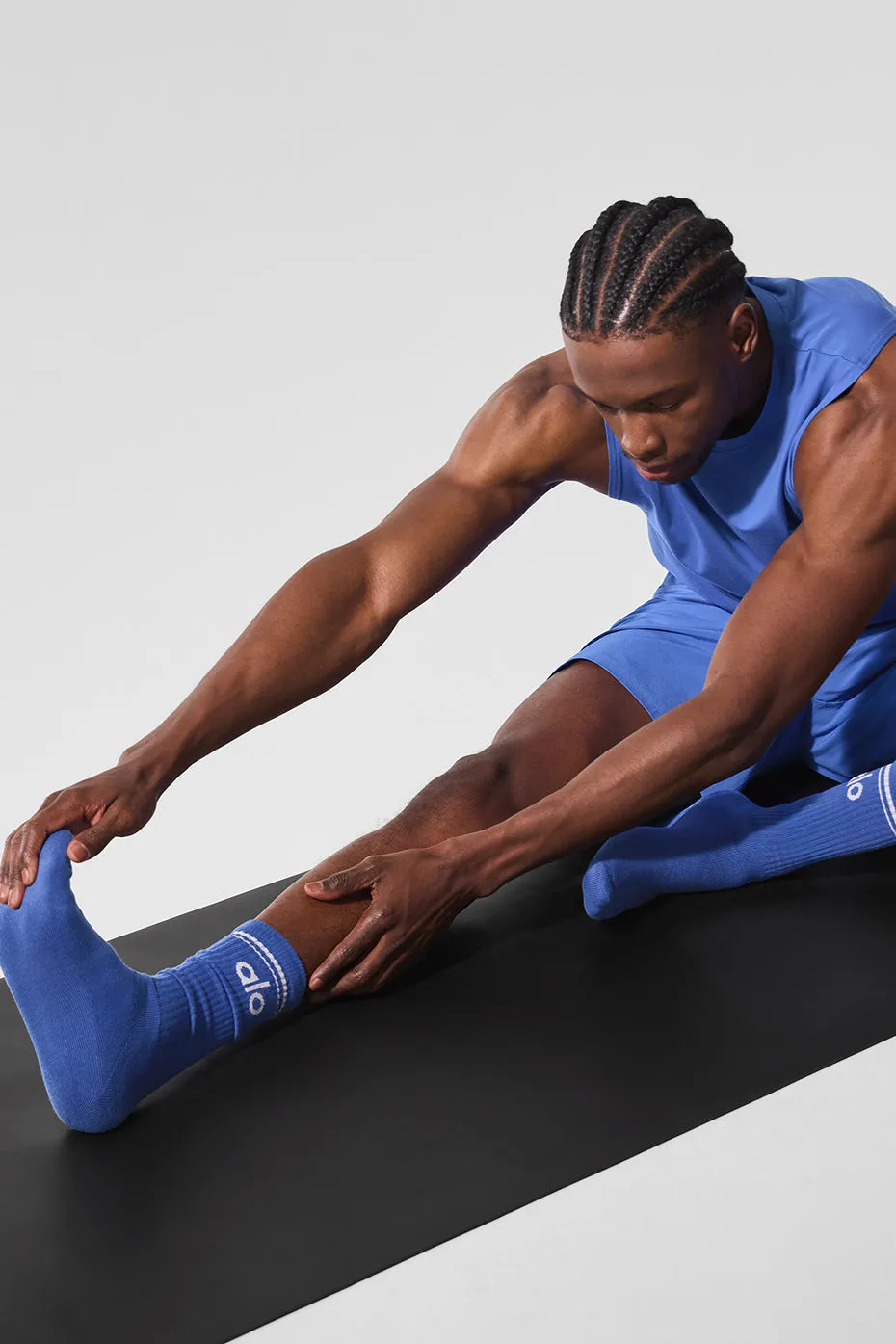 Unisex Throwback Sock - Marathon Blue/White sold by Alo Yoga product image thumbnail 3