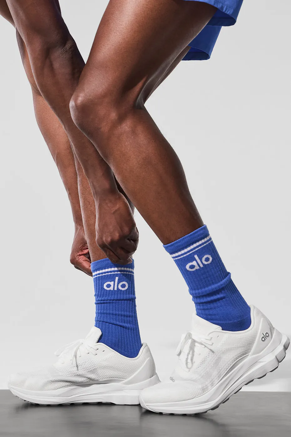 Unisex Throwback Sock - Marathon Blue/White sold by Alo Yoga product image thumbnail 2