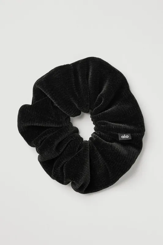 ◆FOLNUA◆ CLOVER HAIR SCRUNCHIE BLACK F24SWFSHA02 Black Beaded Fringe Hair Scrunchie | Claire's US