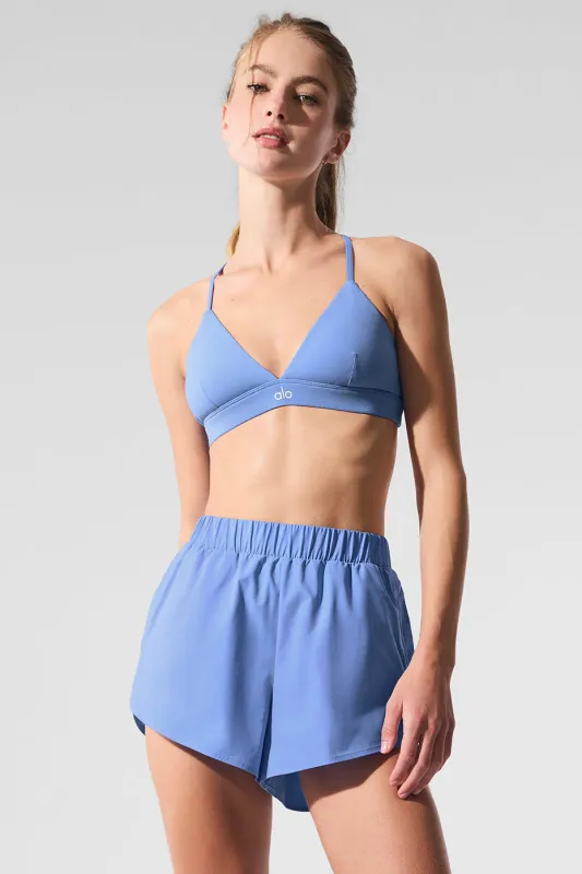 Splendor Bra - Crystal Clear Blue/White sold by Alo Yoga