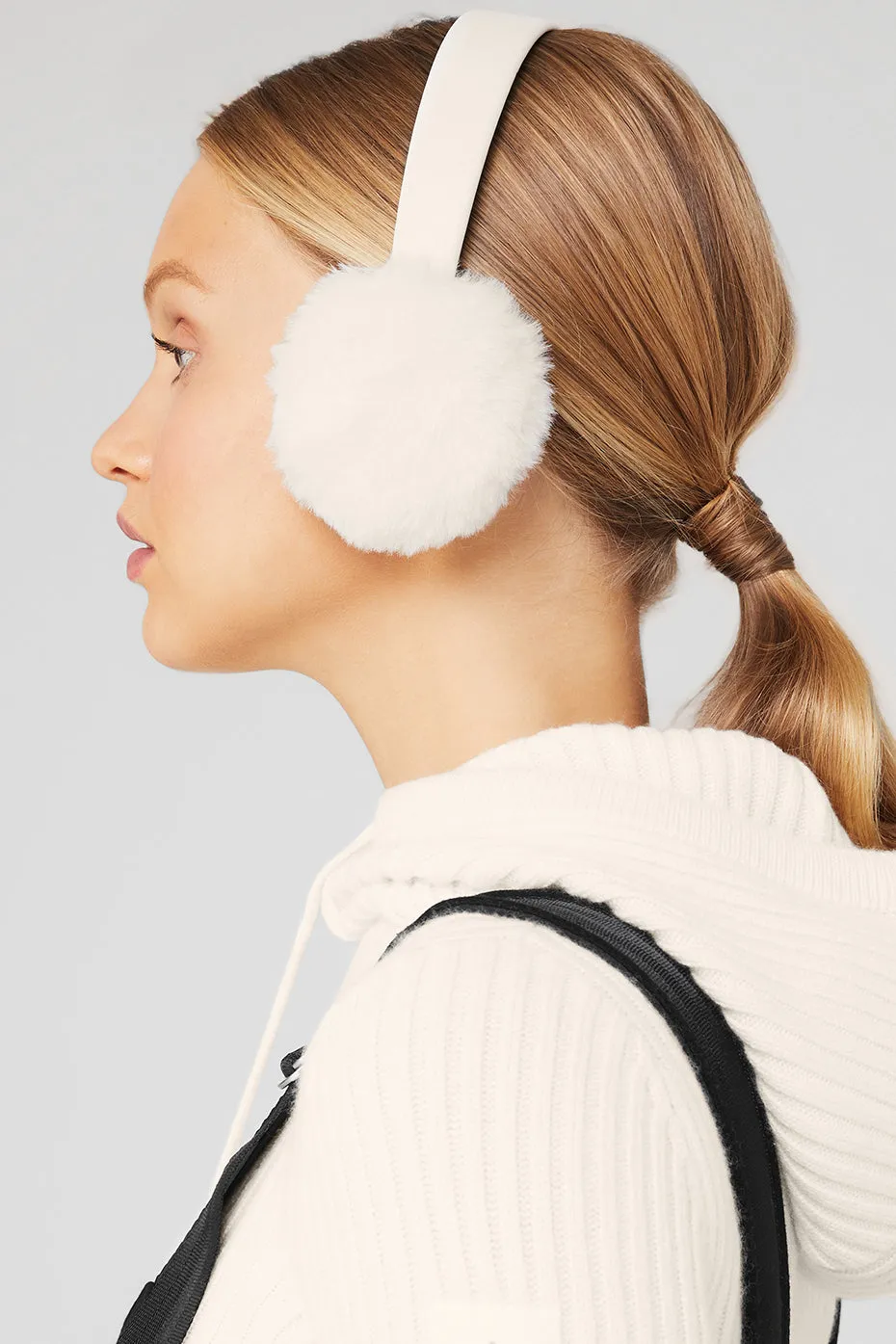 Faux Fur Ear Muff - Ivory sold by Alo Yoga product image thumbnail 4