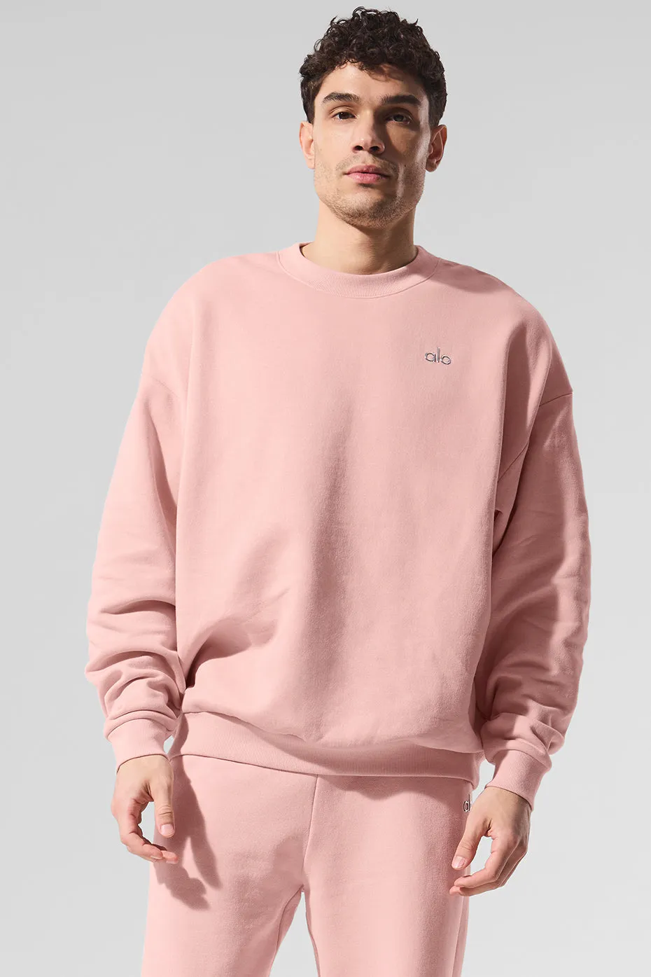 Accolade Crew Neck Pullover - Pink Quartz sold by Alo Yoga product image thumbnail 3