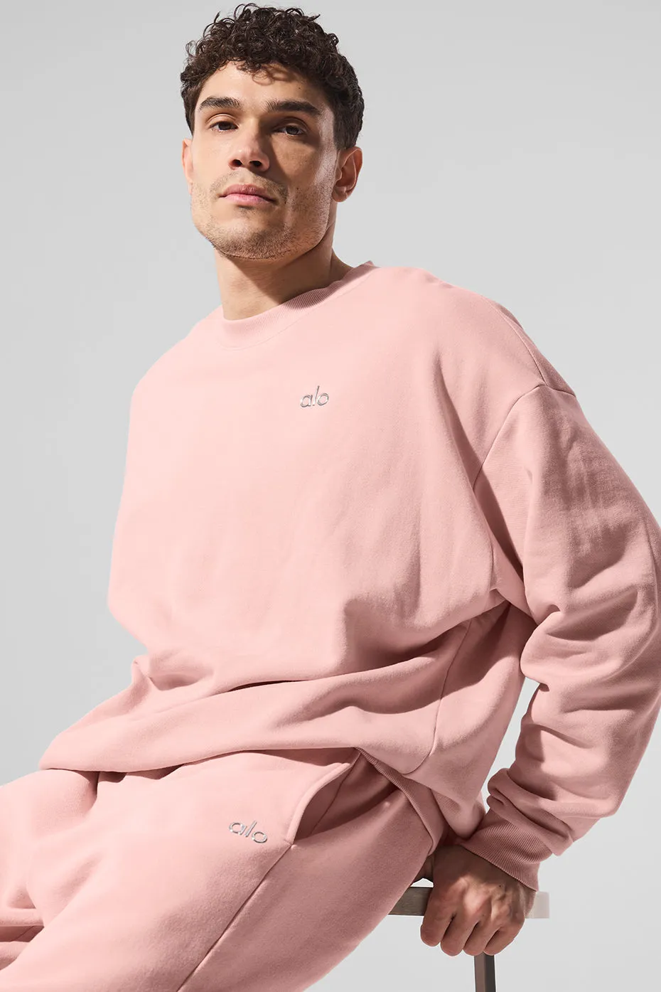 Accolade Crew Neck Pullover - Pink Quartz sold by Alo Yoga product image thumbnail 5