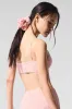 Micro Plisse Game On Bra - Pink Quartz sold by Alo Yoga