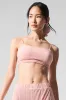 Micro Plisse Game On Bra - Pink Quartz sold by Alo Yoga