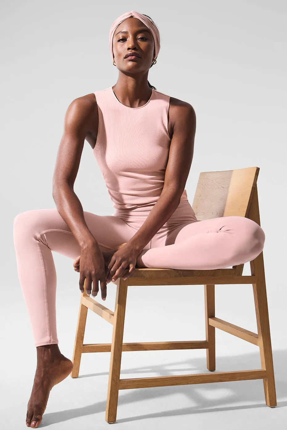 Ribbed En Pointe Tank - Pink Quartz sold by Alo Yoga product image thumbnail 4