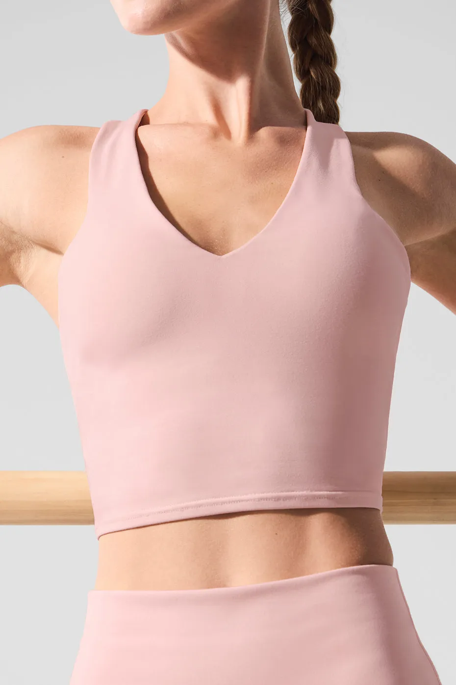 Airbrush Real Bra Tank - Pink Quartz sold by Alo Yoga product image thumbnail 3