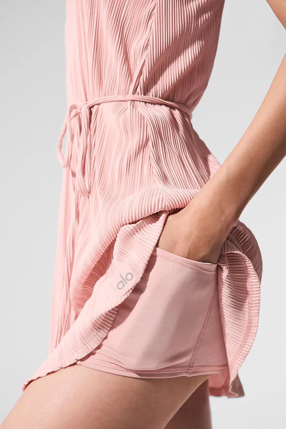 Micro Plisse Game On Tennis Dress - Pink Quartz sold by Alo Yoga product image thumbnail 4
